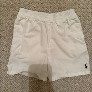 Ralph Lauren White Elastic Waist Shorts